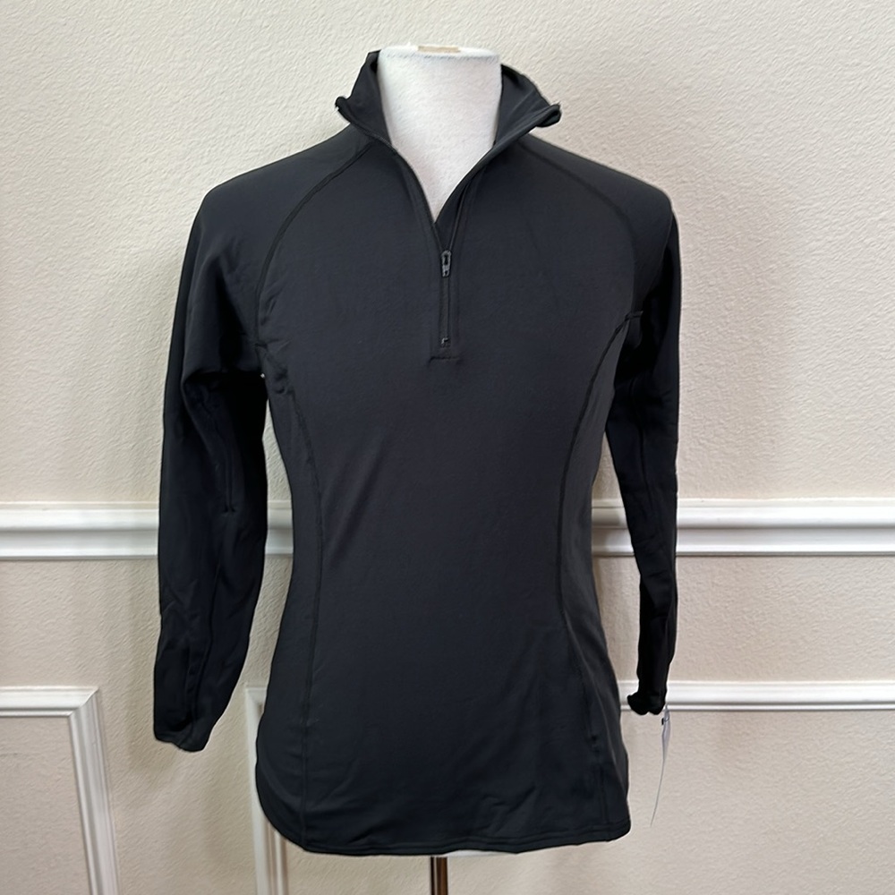 Polarmax (4) HEAVYWEIGHT ZIP MOCKNECK TOP - black